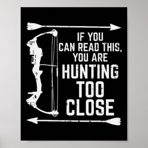 Poster Si Vous Pouvez Lire Cette Chasse Drôle Hunter Femm