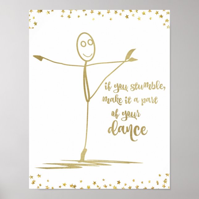 Poster Si vous tombez, faites-le partie de la citation de (Devant)