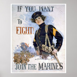 POSTER SI VOUS VOULEZ VOUS BATTRE