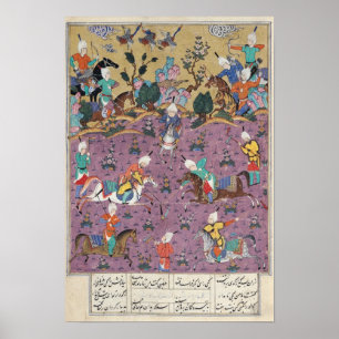 Poster Siavosh Jouer Polo avec Afrasiab