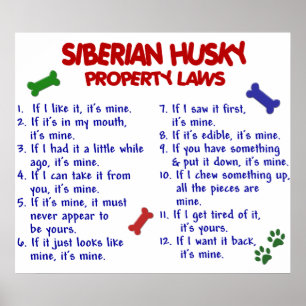 POSTER SIBÉRIEN HUSKY PL2