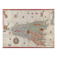 Sicile Italie Manuscript Atlas Carte Vintage