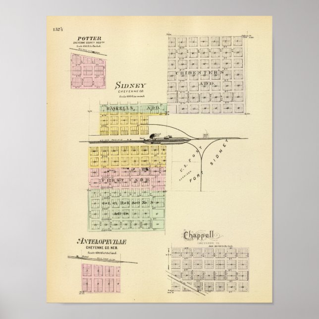 Poster Sidney, Nebraska (Devant)