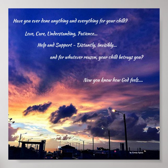 Poster - Sie, Ihr Kind und Gott (Vorne)