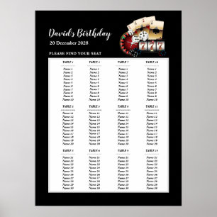 Poster SIÈGE DE FÊTE CASINO, SIÈGE DE FÊTE D'anniversaire