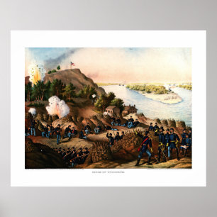 Poster Siège de Vicksburg Ulysses S. Grant 1888