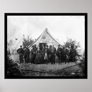 Poster Siège du bureau de poste à Falmouth (VA) 1863