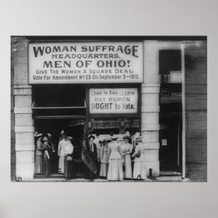 Poster Siège du Suffrage de l'Ohio à Cleveland