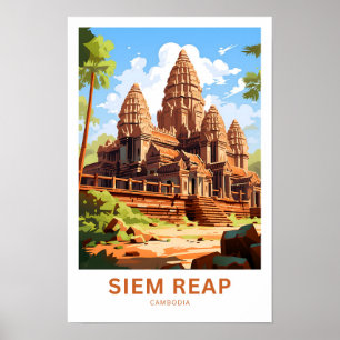 Poster Siem Reap Cambodge - Imprimer
