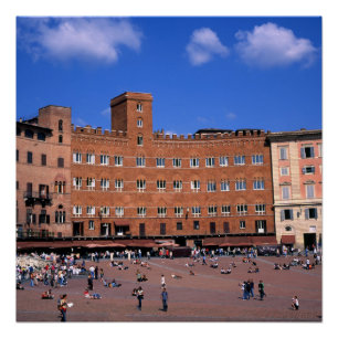 Poster Sienne Toscane Italie
