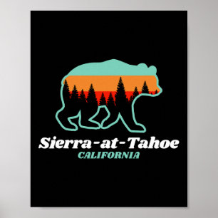 Poster Sierra-at-tahoe Ski Snowboard Californie Bea