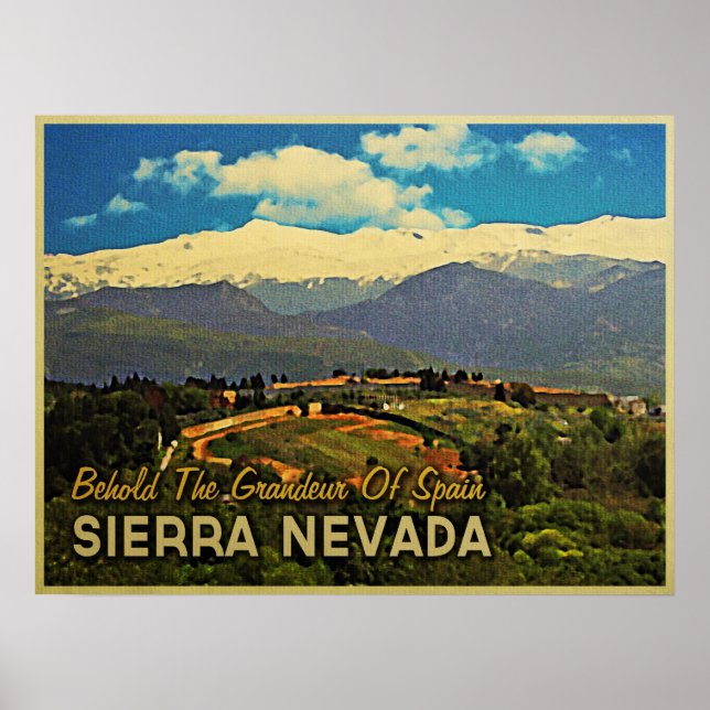 Poster Sierra Nevada Espagne (Devant)