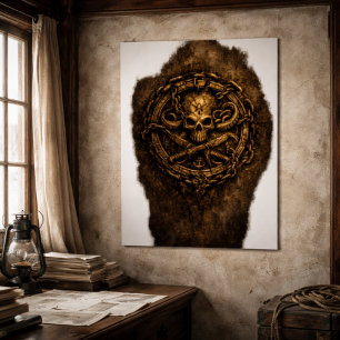Poster Sigil du pirate de la pièce maudite