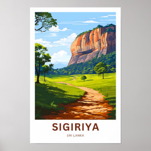 Poster Sigiriya Sri Lanka Travel Print