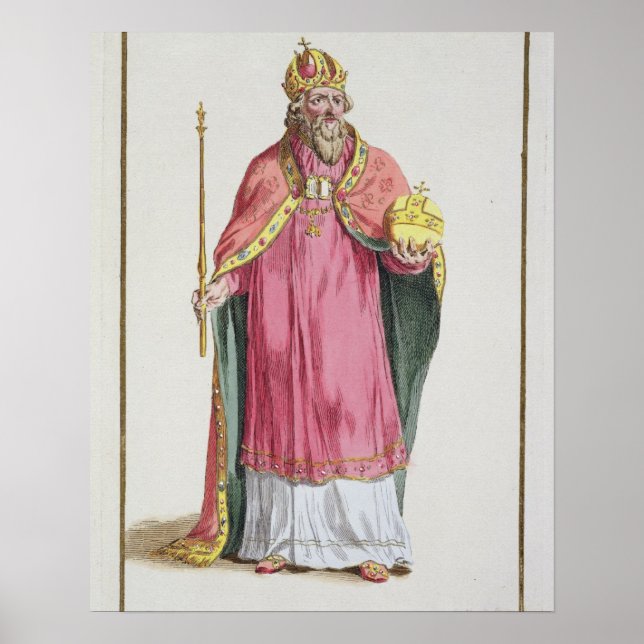Poster Sigismund (1368-1437) Saint-Empereur romain (1433- (Devant)