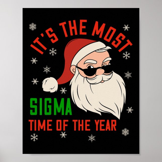Poster Sigma Christmas Sigma Père Noël Teenage Boys Funny (Devant)