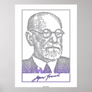 Poster Sigmund Freud. neurologue autrichien [008]
