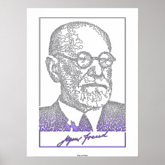 Poster Sigmund Freud. neurologue autrichien [008]