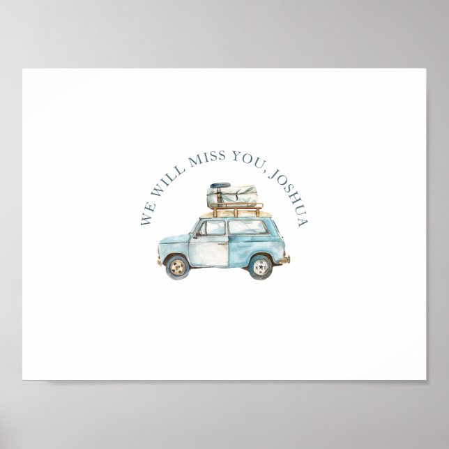 Poster Signable Écrire sur l'adieu (Devant)