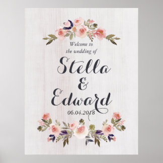 Poster Signal d'accueil mariage