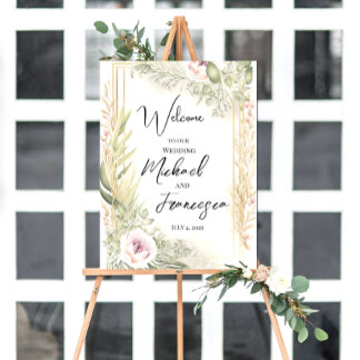 Poster Signal d'accueil mariage