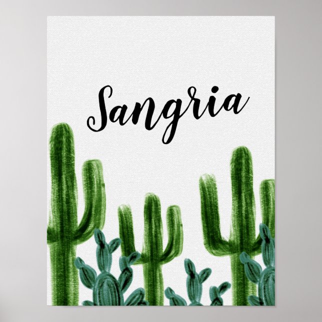Poster Signal de la Sangria du Parti des Cactus mexicain (Devant)
