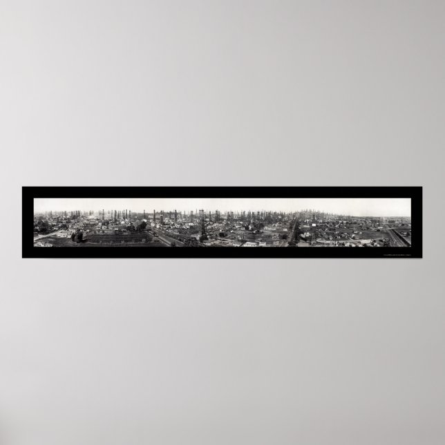 Poster Signal Hill, CA Oil Photo 1923 (Devant)