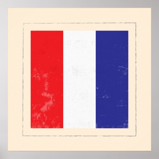 Poster Signal lettre nautique "T" (Devant)