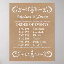 Signal mariage - Calendrier Mariage Signal rustiqu