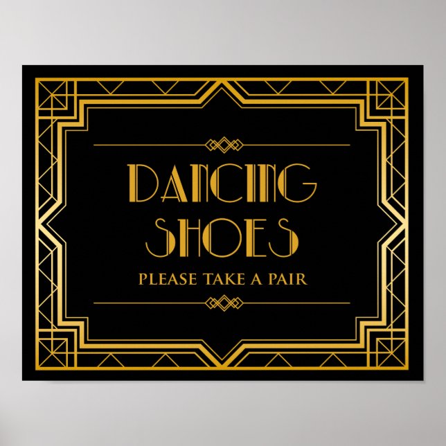 Poster Signal mariage - Chaussures de danse Gatsby Mariag (Devant)