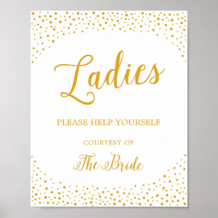 Poster Signal mariage - Panier pour femmes Confetti