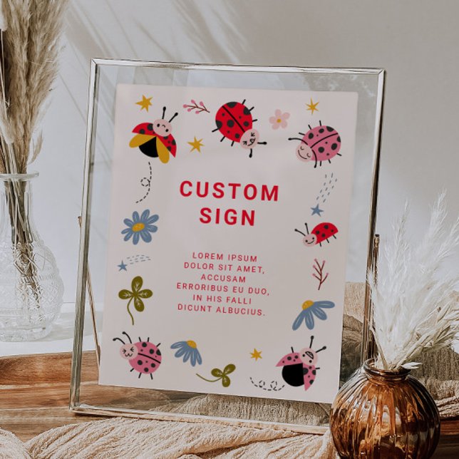 Poster Signal personnalisé de la fête d'anniversaire de L (Créateur téléchargé)