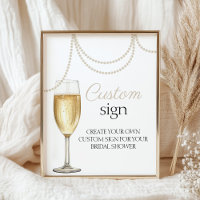 Signal personnalisé perles de proclame de douche n