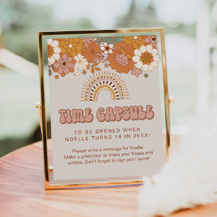 Poster Signal super de la capsule de temps de Baby shower