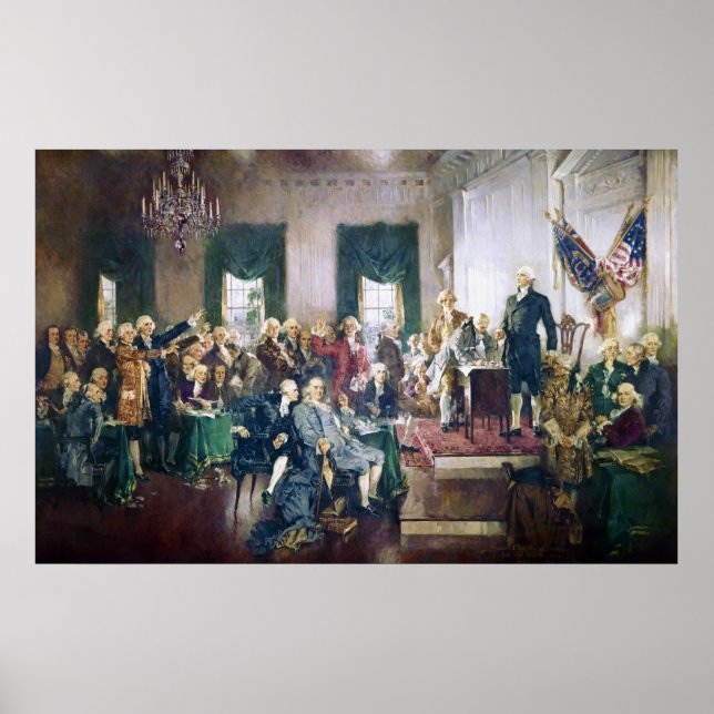 Poster Signature de la Constitution par Howard C. Christy (Devant)