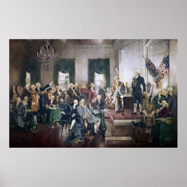 Poster Signature de la Constitution par Howard C. Christy (Devant)