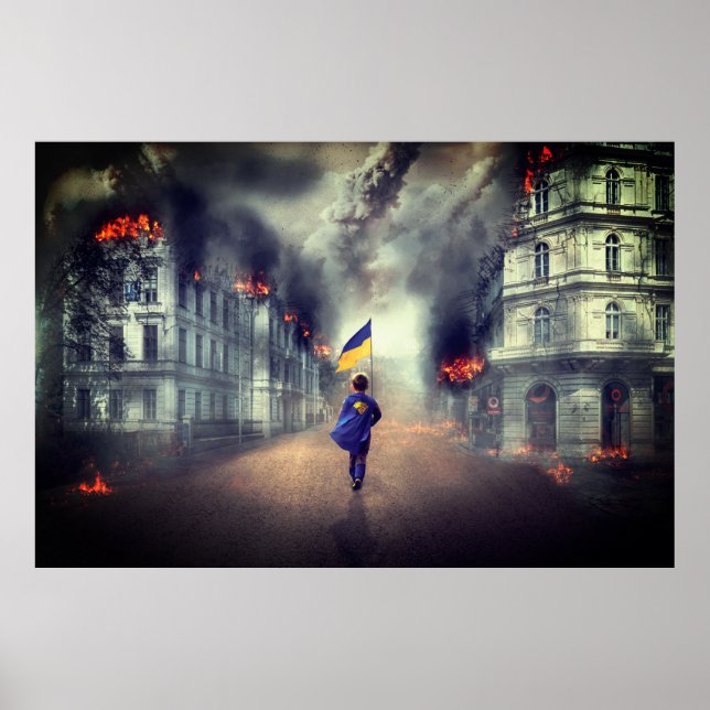 Poster Signature de la paix ukrainienne dans le monde (Devant)