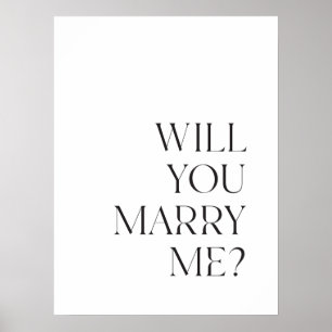Poster Signature de proposition de mariage Téléchargeable