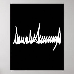 Poster Signature du président Trump Inauguration 2025 47e