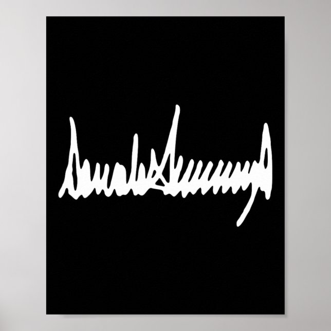 Poster Signature du président Trump Inauguration 2025 47e (Devant)
