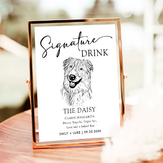 Poster Signature Mariage de chien australien