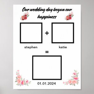 Poster Signature /Mariage d'empreintes digitales