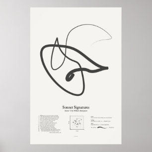 Poster Signatures de sonnet : Sonnet 73