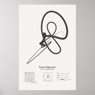 Poster Signatures de sonnet : Sonnet 74