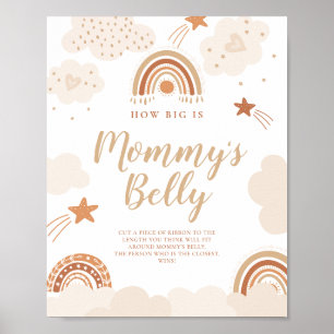 Poster Signe arc-en-ciel du ventre de maman