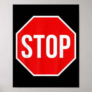 Poster SIGNE ARRÊT Chemise Adulte Hommes Femmes Enfants S