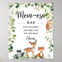 SIGNE Baby shower d'animaux de bois Maman-osa Bar