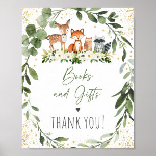 Poster SIGNE Baby shower Livres & Cadeaux Woodland