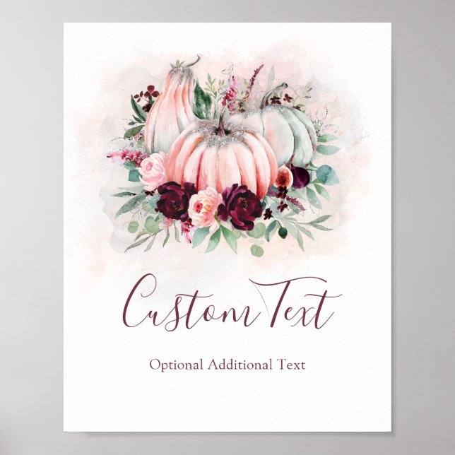 Poster Signe citrouille (Devant)