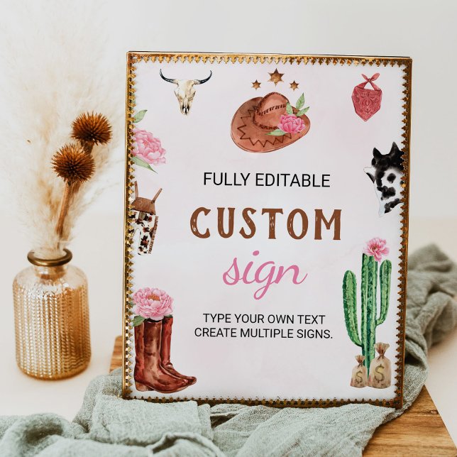 POSTER SIGNE D'ANNIVERSAIRE DE LA FÊTE DE RODÉO DE L'OUES (Créateur téléchargé)